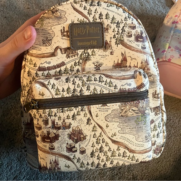 LOUNGEFLY MINI BACKPACK NEW W TAGS LOT (2) HARRY POTTER HELLO KITTY BLOSSOM - Picture 3 of 6